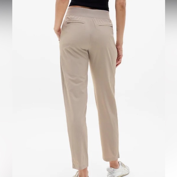 Athleta Women's Beige Straight Leg Pants - Picture 2 of 7